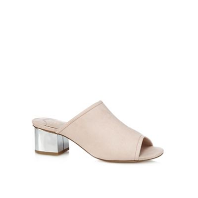 Light pink 'Dolly' high mules